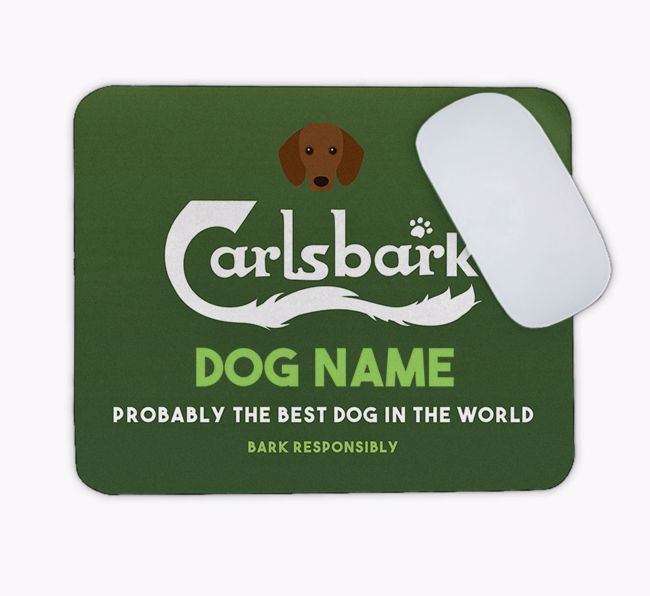 Carlsbark: Personalised {breedFullName} Mouse Mat
